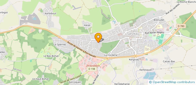 localisation de l'entreprise SCI LES QUATRE VENTS  SARZEAU