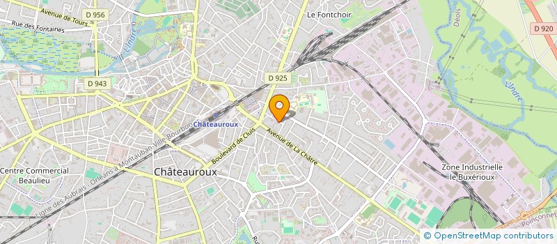 localisation de l'entreprise SCI LES QUATRE VENTS à CHATEAUROUX