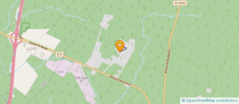 localisation de l'entreprise SCI LES QUATRE VENTS  BELIN-BELIET