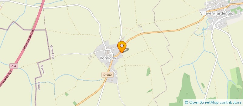 localisation de l'entreprise SCI LES QUATRE VENTS  ROMIGNY