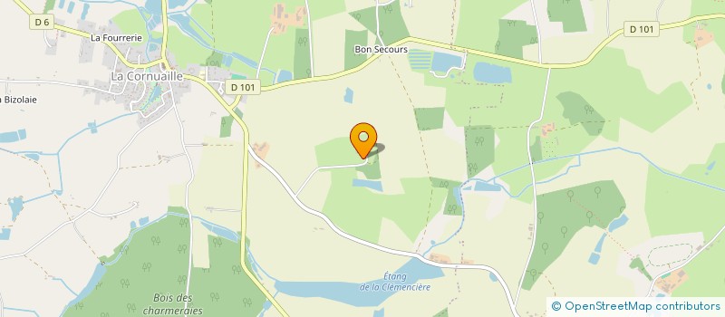 localisation de l'entreprise SCI LES QUATRE VENTS  VAL D'ERDRE-AUXENCE