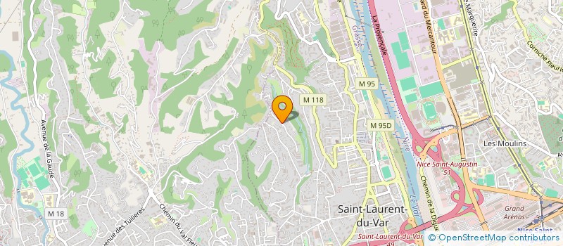 localisation de l'entreprise SCI LES QUATRE VENTS à SAINT-LAURENT-DU-VAR