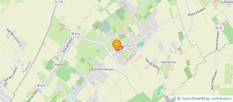 localisation de l'entreprise SCI LES QUATRE VENTS à AUBERS