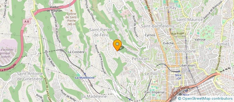 localisation de l'entreprise SCI LES QUATRE VENTS à NICE