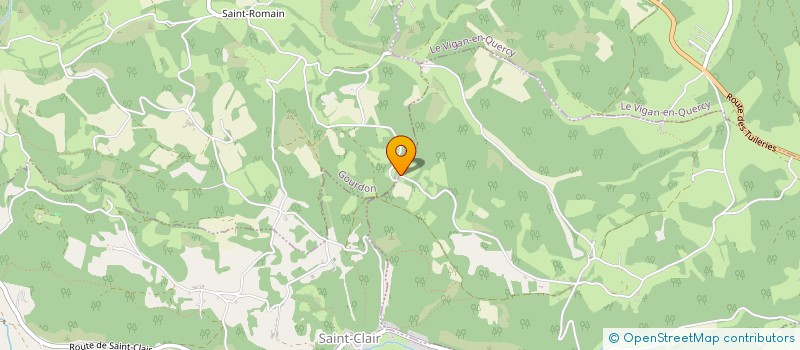 localisation de l'entreprise SCI LES QUATRE VENTS  LE VIGAN