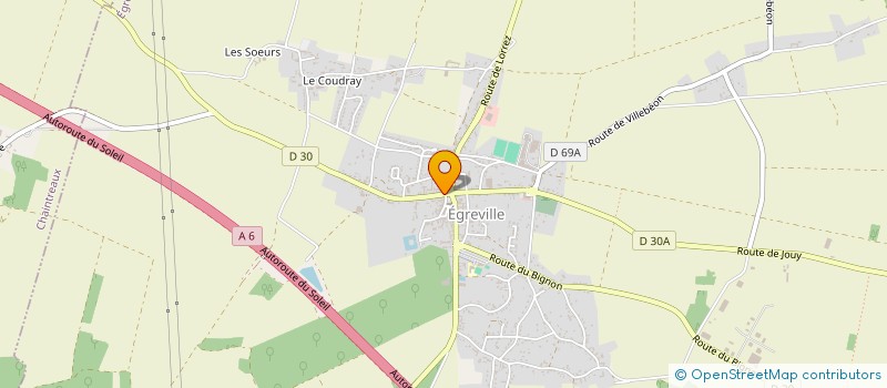 localisation de l'entreprise SCI LES QUATRE VENTS à EGREVILLE