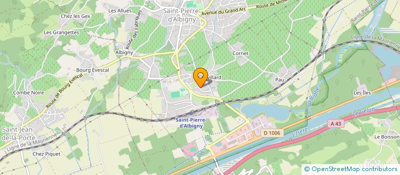 localisation de l'entreprise SCI LES QUATRE VENTS  SAINT-PIERRE-D'ALBIGNY