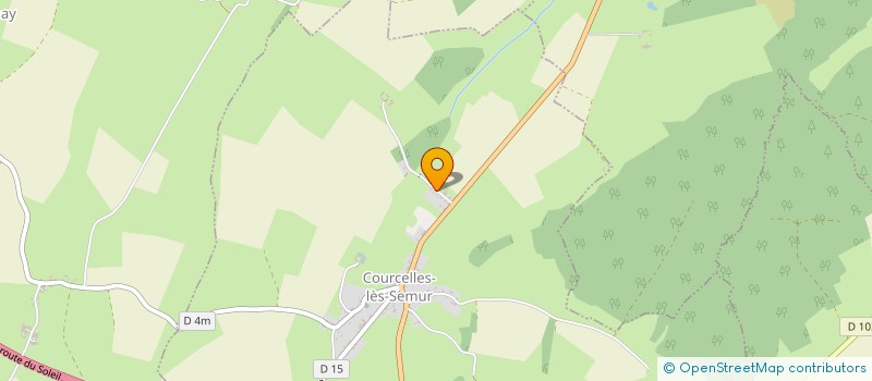 localisation de l'entreprise SCI LES QUATRE VENTS  COURCELLES-LES-SEMUR