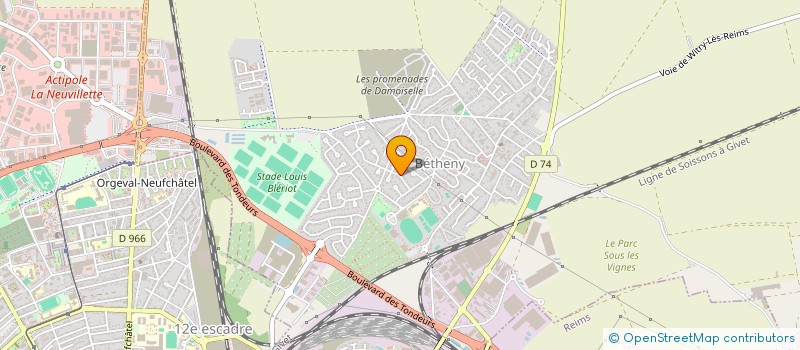 localisation de l'entreprise SCI : LES QUATRES C  BETHENY