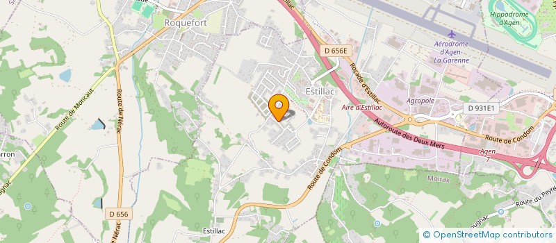 localisation de l'entreprise SCI LES QUATRES FEUILLES  ESTILLAC