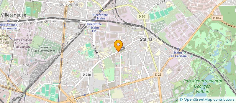 localisation de l'entreprise SCI LES QUATRES FRERES à STAINS