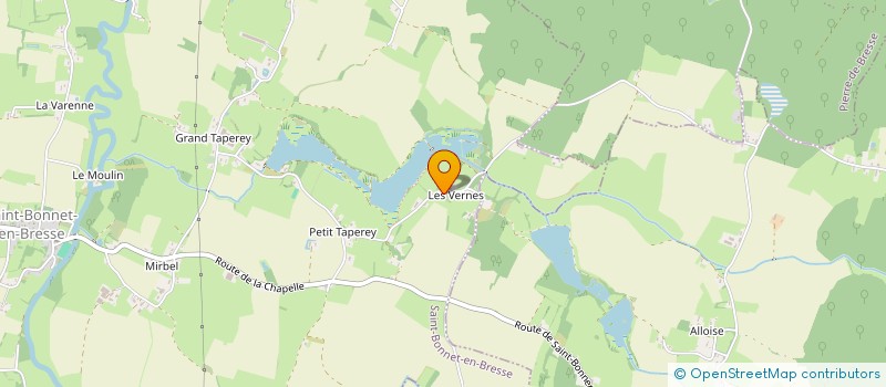 localisation de l'entreprise SCI LES QUEMINES  LA CHAPELLE ST SAUVEUR