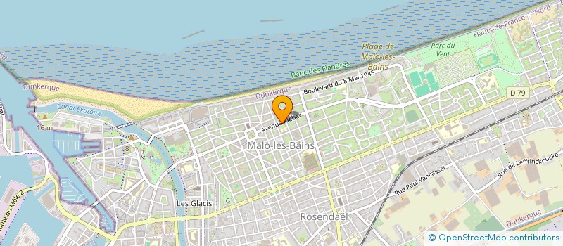 localisation de l'entreprise SCI LES QUENOTTES à DUNKERQUE