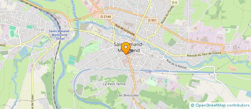 localisation de l'entreprise SCI LES QUENOTTES  SAINT-AMAND-MONTROND