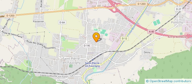 localisation de l'entreprise SCI LES QUENOTTES  SAINT-PIERRE-EN-FAUCIGNY