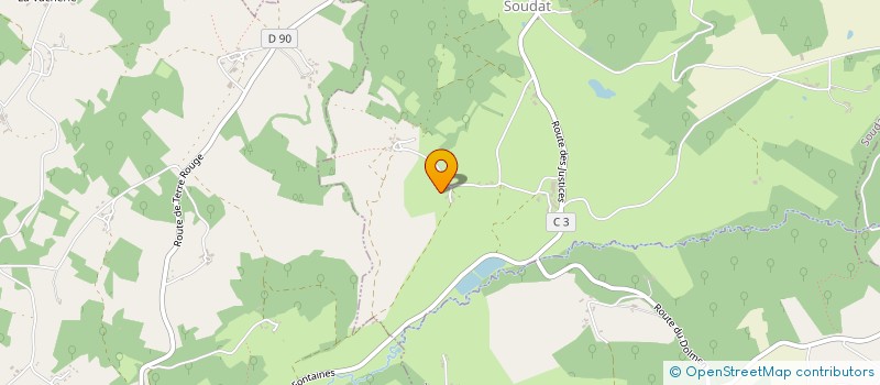 localisation de l'entreprise SCI LES QUEYROUX  SOUDAT