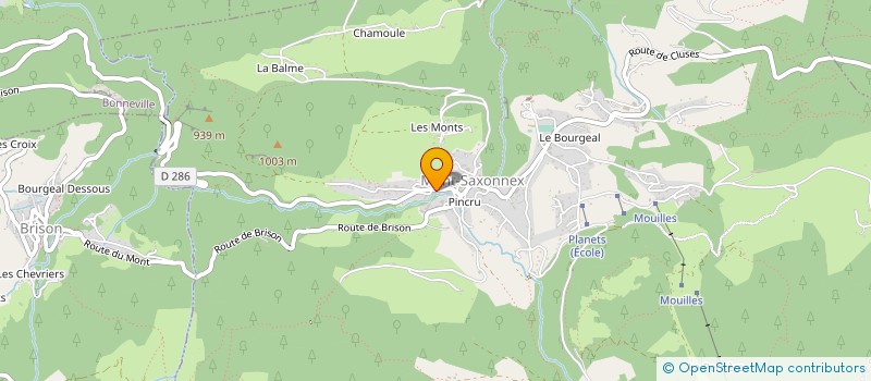 localisation de l'entreprise SCI LES QUEYS à MONT-SAXONNEX