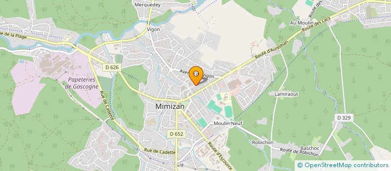 localisation de l'entreprise SCI LES QUINCONCES  MIMIZAN