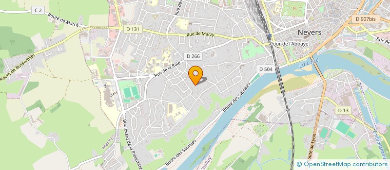 localisation de l'entreprise SCI LES QUOYS à NEVERS
