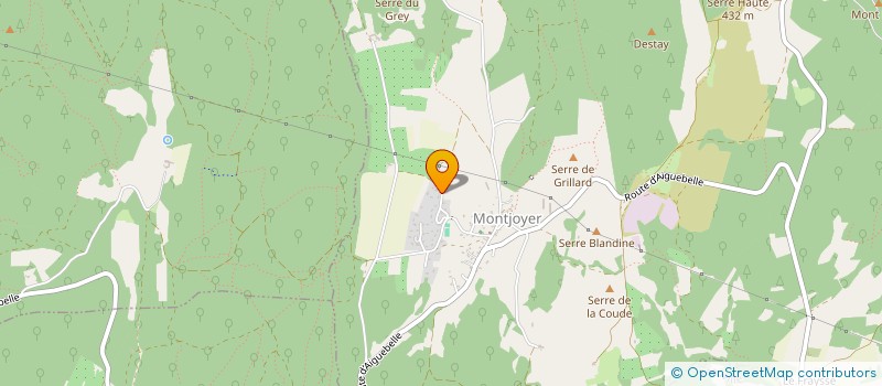 localisation de l'entreprise SCI LES RABASSIERES  MONTJOYER