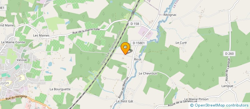 localisation de l'entreprise SCI LES RACINES DU TERROIR  MONTGUYON