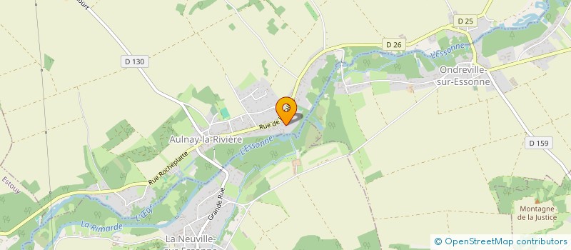 localisation de l'entreprise SCI LES RACOONS  AULNAY-LA-RIVIERE