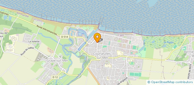 localisation de l'entreprise SCI LES RAFALES à COURSEULLES-SUR-MER