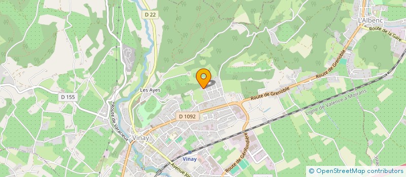 localisation de l'entreprise SCI LES RAINETTES  VINAY