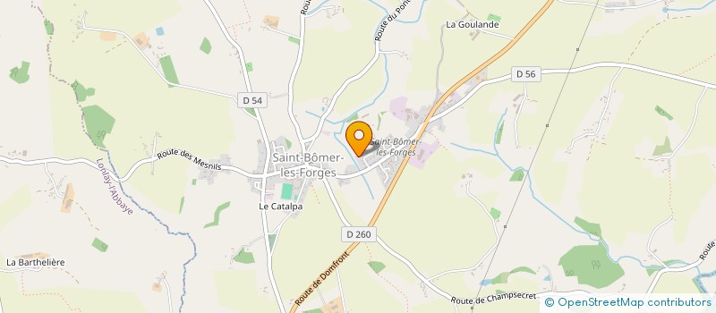 localisation de l'entreprise SCI LES RAINETTES à SAINT-BOMER-LES-FORGES