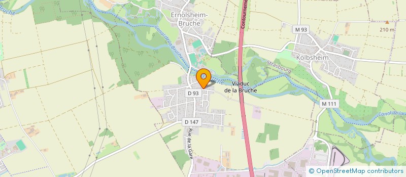 localisation de l'entreprise SCI LES RAISINS  DORLISHEIM