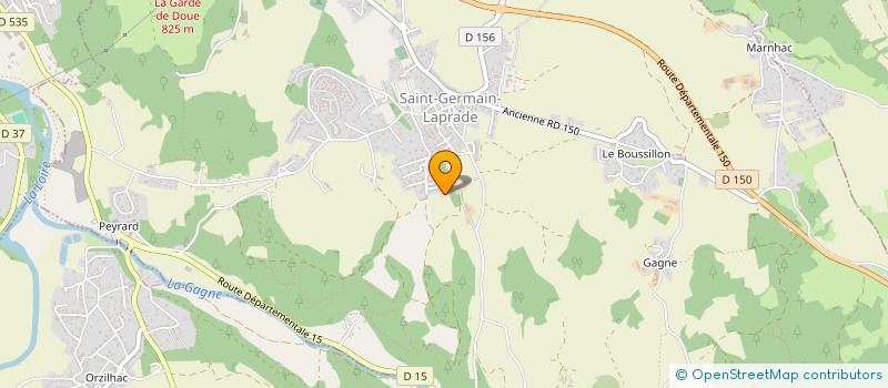 localisation de l'entreprise SCI LES RAMEAUX  SAINT-GERMAIN-LAPRADE