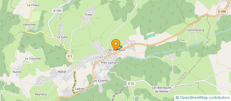 localisation de l'entreprise SCI LES RAMEAUX  LURIECQ