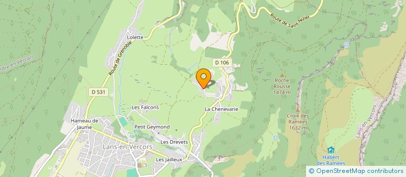 localisation de l'entreprise SCI LES RAMEES  LANS-EN-VERCORS