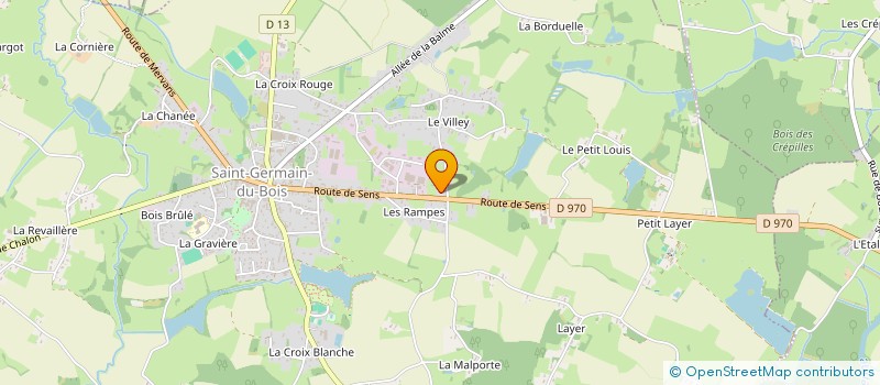 localisation de l'entreprise SCI LES RAMPES à SAINT-GERMAIN-DU-BOIS