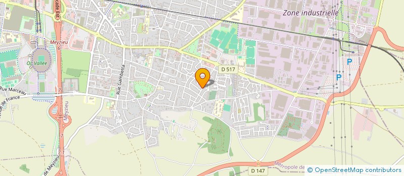 localisation de l'entreprise SCI LES RAMUS  MEYZIEU