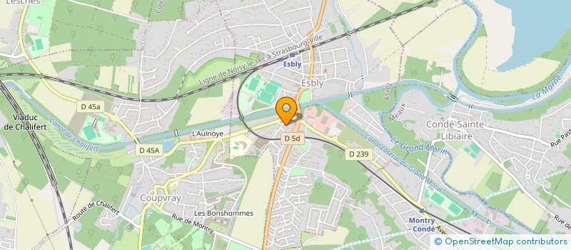 localisation de l'entreprise SCI LES RAPAUDS  ESBLY