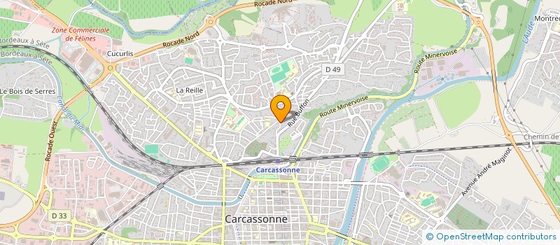localisation de l'entreprise SCI LES RAPETOUS à CARCASSONNE