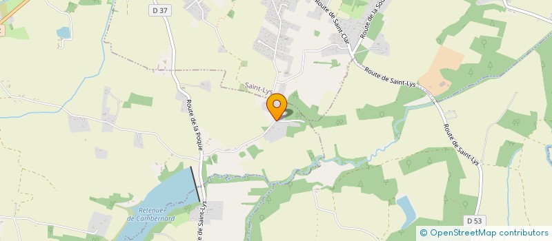 localisation de l'entreprise SCI LES RATO  SAINTE-FOY-DE-PEYROLIERES