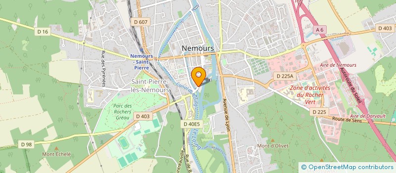 localisation de l'entreprise SCI  LES RECOLLETS  NEMOURS