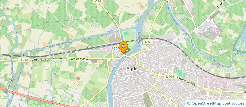 localisation de l'entreprise SCI LES RECOLLETS  AGDE