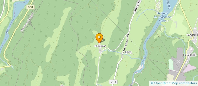 localisation de l'entreprise SCI LES REFRACTAIRES  MATAFELON-GRANGES