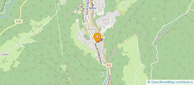 localisation de l'entreprise SCI LES REGADS  MORBIER