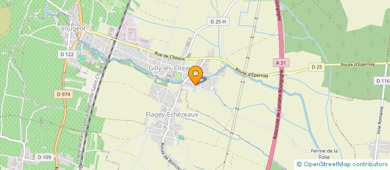 localisation de l'entreprise SCI LES REGAINS  GILLY-LES-CITEAUX