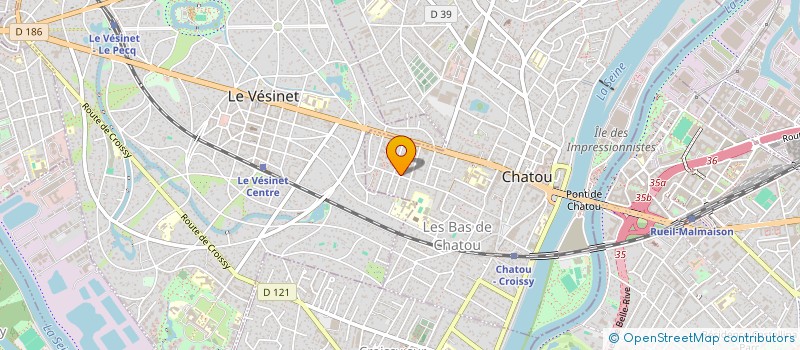 localisation de l'entreprise SCI LES REGATES  CHATOU