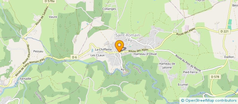 localisation de l'entreprise SCI LES REINES  SAINT-ROMAIN-D'AY