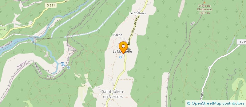 localisation de l'entreprise SCI LES RELAIS DU VERCORS  SAINT-JULIEN-EN-VERCORS