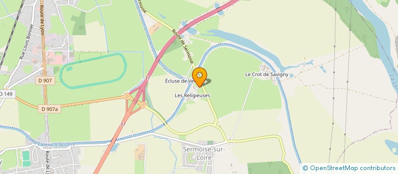 localisation de l'entreprise SCI LES RELIGIEUSES  SERMOISE SUR LOIRE