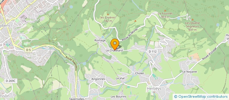 localisation de l'entreprise SCI LES REMBOITS  HERBEYS