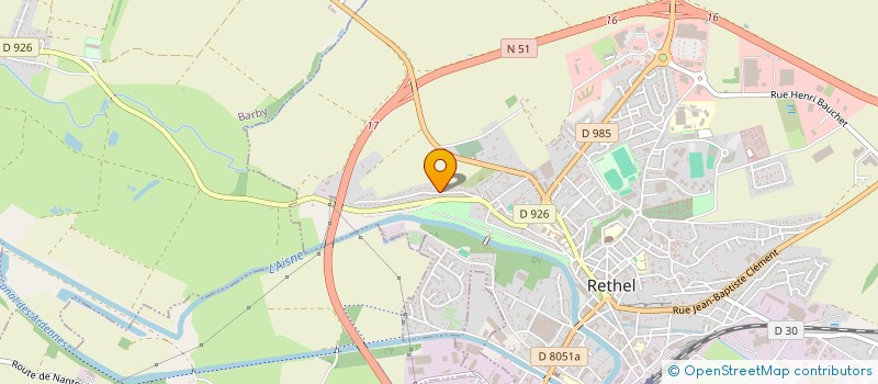 localisation de l'entreprise SCI LES REMPARTS  RETHEL