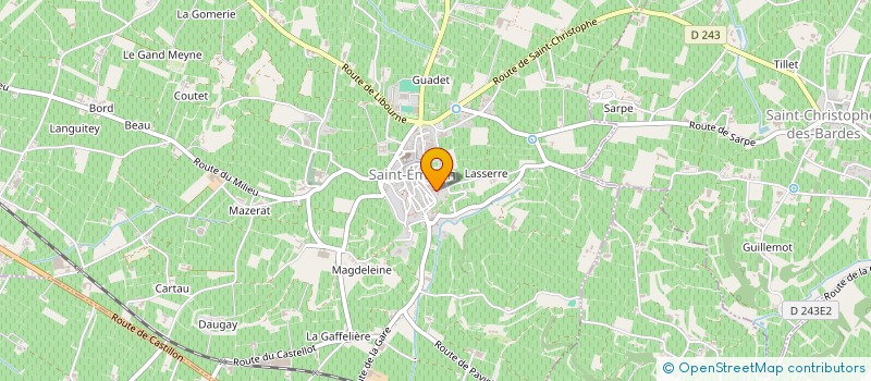 localisation de l'entreprise SCI LES REMPARTS  SAINT-EMILION